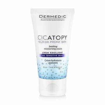 Успокаивающий увлажняющий крем для лица Dermedic Cicatopy Soothing Moisturising Cream для кожи склонной к экземе и атопии, 50 мл Успокаивающий увлажняющий крем для лица Dermedic Cicatopy Soothing Moisturising Cream для кожи склонной к экземе и атопии, 50 мл