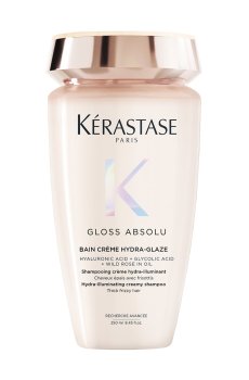 Увлажняющий кремовый шампунь-ванна Kerastase Gloss Absolu Bain Creme Hydra-Glaze для блеска толстых, непослушных волос, 250 мл