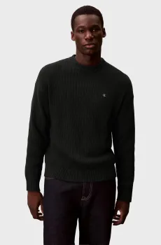 Мужской черный джемпер VERTICAL TEXTURE Черный XXL Calvin Klein Jeans LV04RD314G