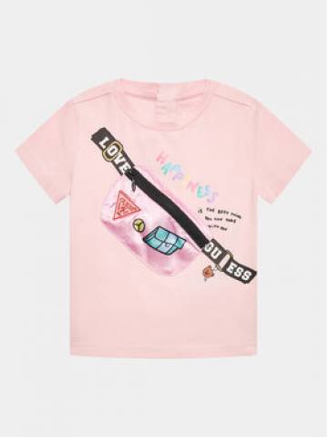 Guess Футболка K3YI04 K6YW1 Рожевий Regular Fit Guess Футболка K3YI04 K6YW1 Рожевий Regular Fit