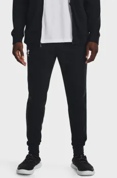 Мужские черные спортивные брюки UA Rival Terry Jogger Черный M Under Armour 1380843-001