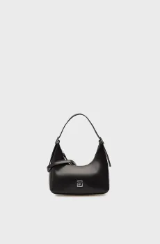 Женская черная кожаная сумка EMBLEM Черный ONESIZE Calvin Klein LV04F3263G