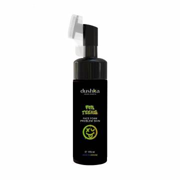 Пенка для умывания Dushka For Teens Face Foam Problem Skin для подростков, для проблемной кожи лица, 170 мл Пенка для умывания Dushka For Teens Face Foam Problem Skin для подростков, для проблемной кожи лица, 170 мл