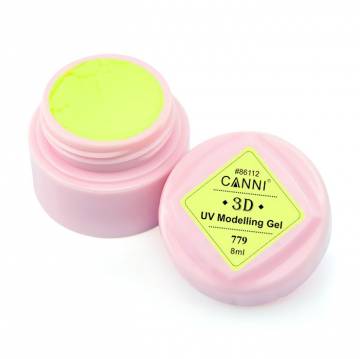 Гель-пластилин для ногтей Canni 3D UV Modelling Gel 779 светло-желтый, 8 мл Гель-пластилин для ногтей Canni 3D UV Modelling Gel 779 светло-желтый, 8 мл