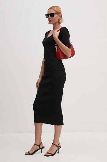Юбка Dkny цвет чёрный midi карандаш D2E4A122 Юбка Dkny цвет чёрный midi карандаш D2E4A122