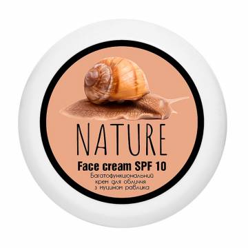 Многофункциональный крем для лица Bioton Cosmetics Nature Face Cream, SPF 10, с муцином улитки, 100 мл Многофункциональный крем для лица Bioton Cosmetics Nature Face Cream, SPF 10, с муцином улитки, 100 мл