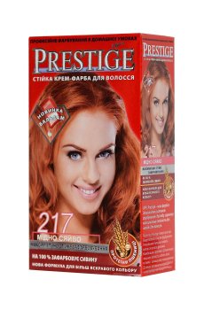 Стойкая крем-краска для волос Vips Prestige 217 Медное сияние, 100 мл