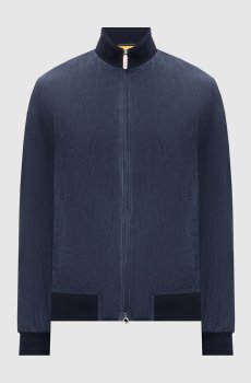 Синяя замшевая куртка