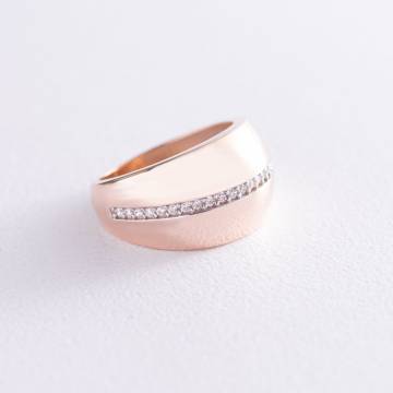 Золото кольцо с белыми фианитами к06570 Золото кольцо с белыми фианитами к06570