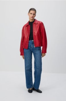 Reserved - Куртка бомбер - червоний - 449IA-33X