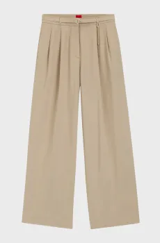 Женские бежевые брюки Бежевый 36 HUGO 50557331;232