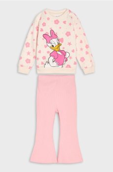 Комплект із світшота та штанів Daisy - кремовий