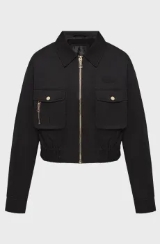 Женская черная куртка Черный L Guess W6YL20.W2910;JBLK