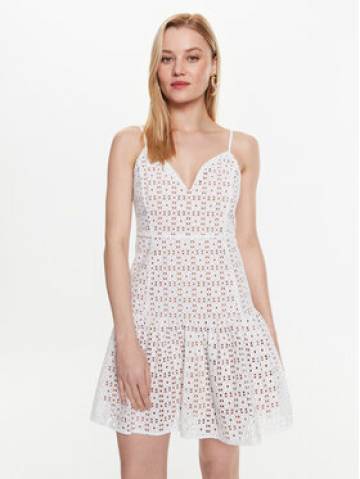 MICHAEL Michael Kors Повсякденна сукня MS381N18BK Білий Regular Fit MICHAEL Michael Kors Повсякденна сукня MS381N18BK Білий Regular Fit