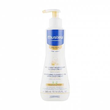 Детский питательный очищающий гель Mustela Bebe Nourishing Cleansing Gel для сухой кожи, с кольд-кремом, 300 мл Детский питательный очищающий гель Mustela Bebe Nourishing Cleansing Gel для сухой кожи, с кольд-кремом, 300 мл