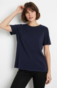 Футболка з вареним ефектом - синій