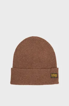 Мужская коричневая шапка Geffo Коричневый ONESIZE G-Star RAW D25511,D784