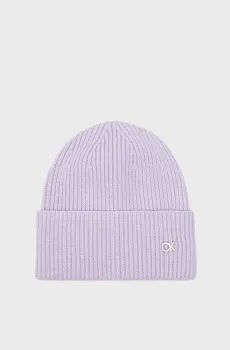 Женская сиреневая шапка RE-LOCK MIX Сиреневый ONESIZE Calvin Klein K60K610991