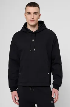 Мужское черное худи Черный L HUGO 50553395;001