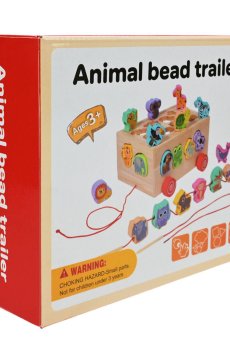 Детская развивающая игрушка-сортер Shantou Jinxing Animal Bead Trailer, от 3 лет (C15035)