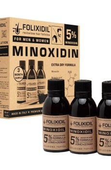 Набор против выпадения волос Folixidil Minoxodil 5% (лосьон, 3*60 мл)