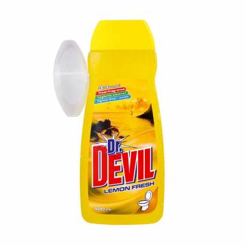 Гель для туалета Dr. Devil 3в1 Лимон, 400 мл Гель для туалета Dr. Devil 3в1 Лимон, 400 мл