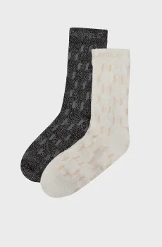 Женские носки (2 пары) Разноцветный ONESIZE Karl Lagerfeld 245W6001