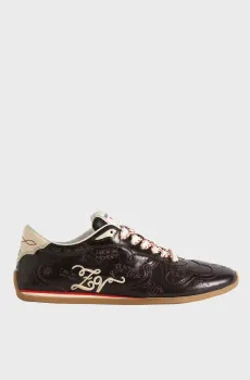 Женские темно-коричневые кожаные кроссовки ZV Dance Vintage Laser Коричневый 37 ZADIG&VOLTAIRE SWSN01670_BROWNIE