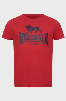Мужская красная футболка SILVERHILL Красный XXL Lonsdale 117119