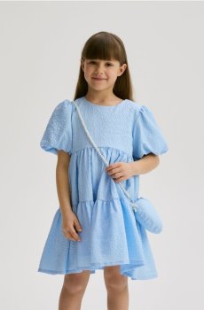 Reserved - GIRLS` DRESS & BAG - блідо-блакитний - 320IB-05X