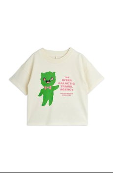 Детская хлопковая футболка Mini Rodini Alien travel agency