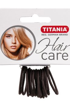 Набор резинок для волос Titania серые, 3 см, 12 шт (7802)
