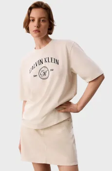 Женская белая футболка RELAXED Белый L Calvin Klein Jeans LV047H809G