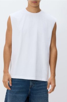 Reserved - Хлопковый танк-топ - білий - 451EF-00X