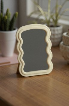 Дзеркало неправильної форми - кремовий
