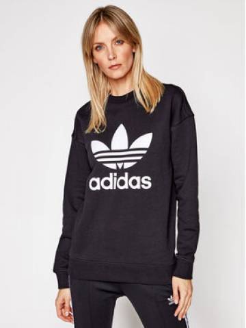 adidas Світшот Trefoil Crew FM3272 Чорний Regular Fit adidas Світшот Trefoil Crew FM3272 Чорний Regular Fit