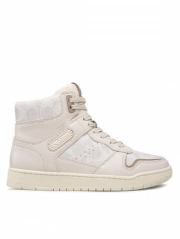 Coach Снікерcи Hi Top Coated Canvas CD304 Бежевий Coach Снікерcи Hi Top Coated Canvas CD304 Бежевий
