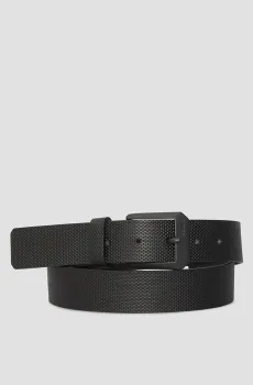 Мужской черный кожаный ремень Черный L Guess BM7827.P5335;BLA