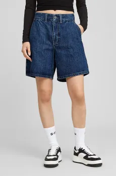 Женские синие джинсовые шорты Barrel Utility Синий 25 G-Star RAW D25985,D788