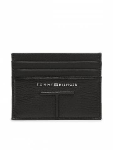 Tommy Hilfiger Чохол для кредиток Central Cc Holder AM0AM10609 Чорний Tommy Hilfiger Чохол для кредиток Central Cc Holder AM0AM10609 Чорний