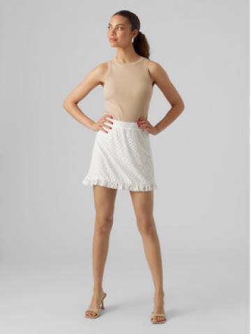 Vero Moda Cпідниця-міні Tassa 10286069 Білий Regular Fit Vero Moda Cпідниця-міні Tassa 10286069 Білий Regular Fit