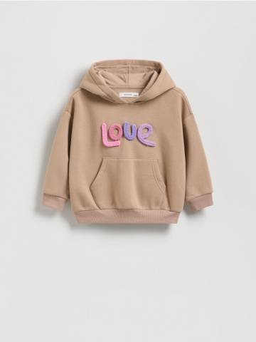 Reserved - Світшот з аплікацією - бежевий - 329FA-80X