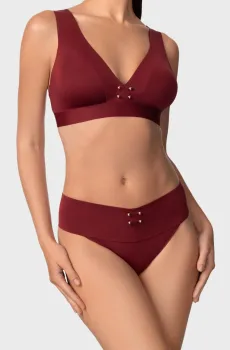 Женские красные трусики от купальника Красный 36 MARC&ANDRE SP2602-Z-MDW