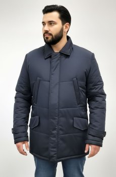 Мужская классическая зимняя куртка в синем цвете AS-138-tory-m-navy