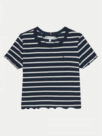 Tommy Hilfiger Футболка KG0KG08509 S Cиній Slim Fit Tommy Hilfiger Футболка KG0KG08509 S Cиній Slim Fit