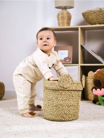 Брюки с завязками - нюдовий