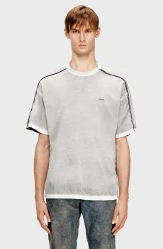 Мужская серая футболка T-RIVEN Серый XL Diesel A19922 0BMCC