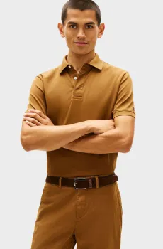 Мужское рыжее поло HIDDEN Рыжий XXL Tommy Hilfiger MW0MW41513