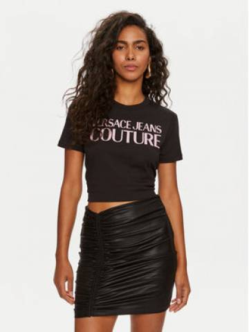 Versace Jeans Couture Футболка 76HAHG03 Чорний Regular Fit Versace Jeans Couture Футболка 76HAHG03 Чорний Regular Fit