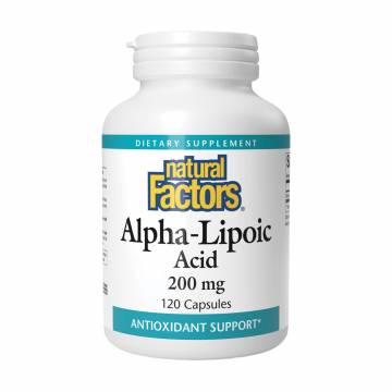 Альфа-липоевая кислота Natural Factors Alpha-Lipoic Acid 200 мг, 120 капсул Альфа-липоевая кислота Natural Factors Alpha-Lipoic Acid 200 мг, 120 капсул